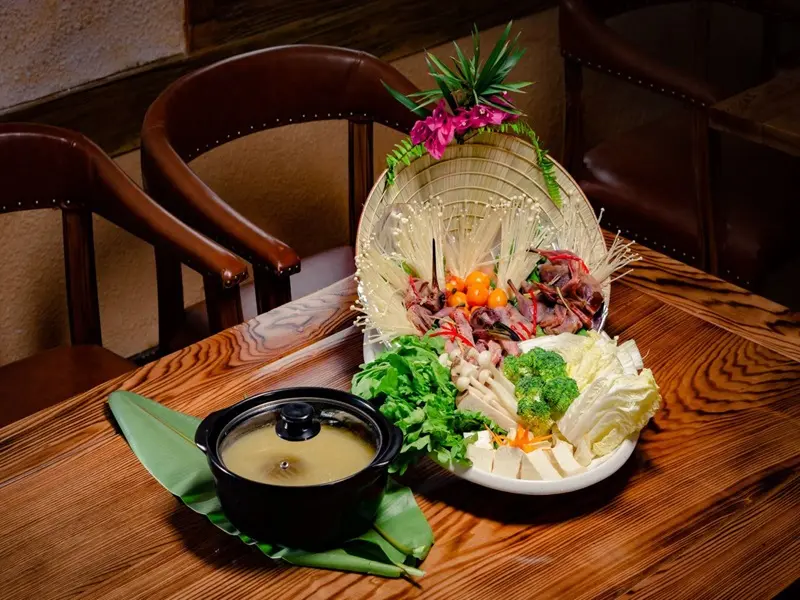ẩm thực công viên thiên đường Bảo Sơn  