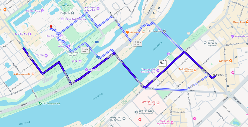 Đường đi đến quán chè hẻm Huế mà bạn cần quan tâm