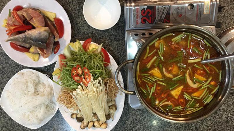 lẩu cá tầm Ngư Sơn Đà Lạt