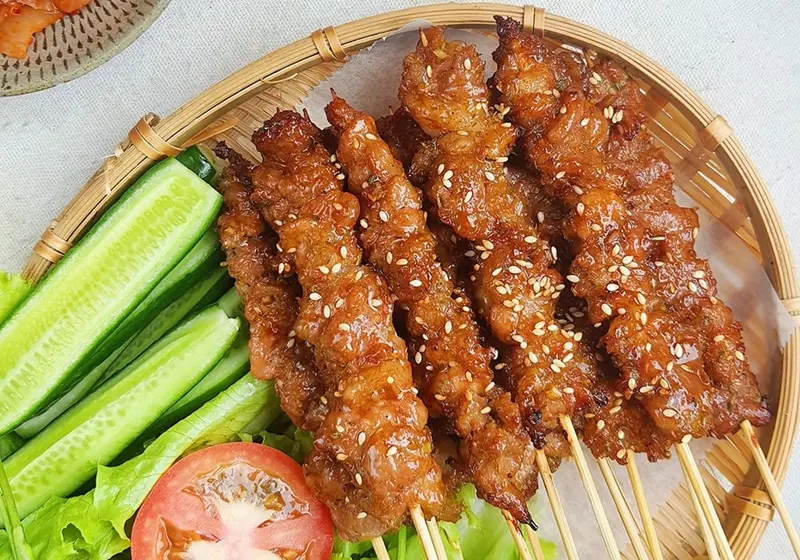 Quán 43 Hàng Bè - Quán thịt xiên nướng nổi tiếng Hà Nội 