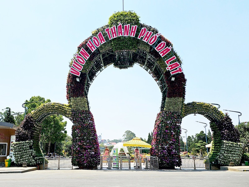 vườn hoa thành phố Đà Lạt