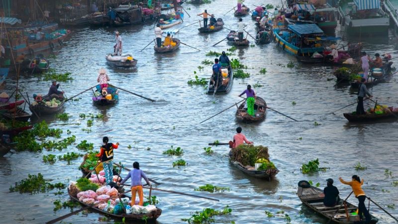 Chợ nổi Ngư Mỹ Thạnh