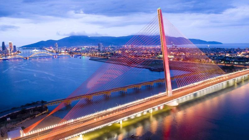 Cầu Trần Thị Lý – điểm nhấn kiến trúc dây văng