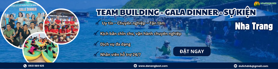 Tổ chức team building gala dinner Hội An