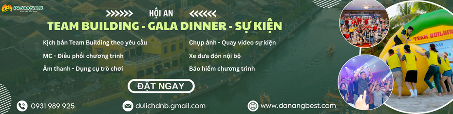 Tổ chức team building gala dinner Hội An
